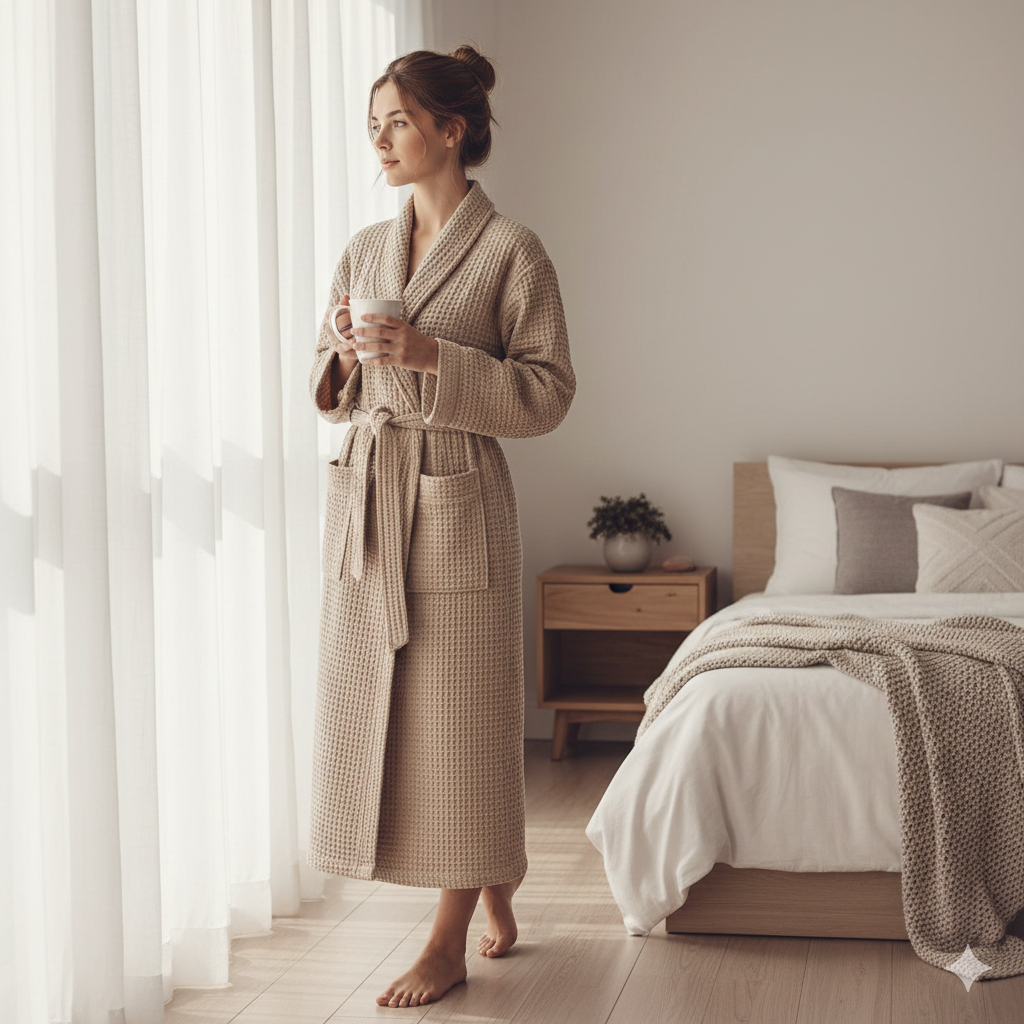 Organic Honeycomb Bathrobes
