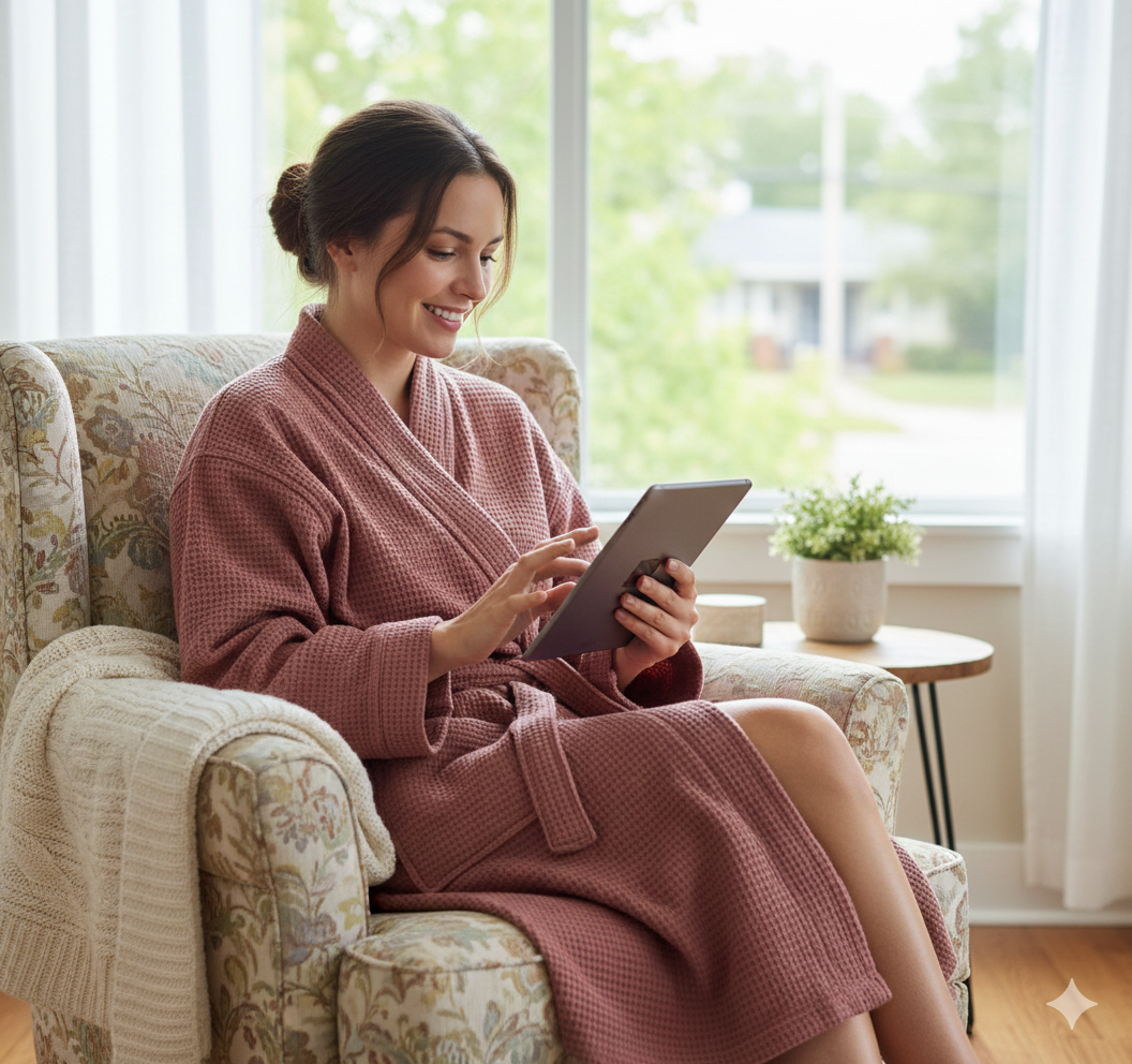 Organic Honeycomb Bathrobes