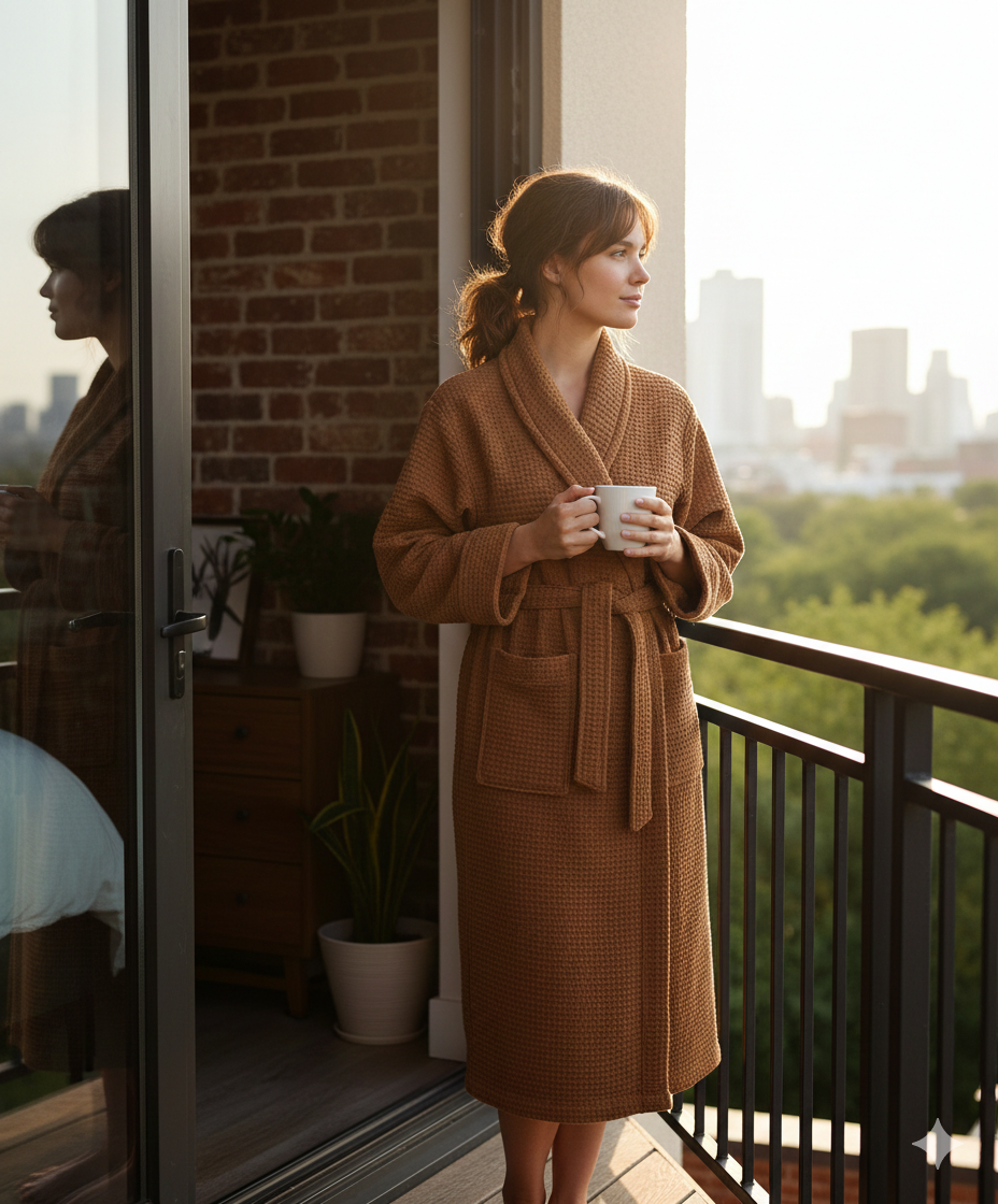 Organic Honeycomb Bathrobes