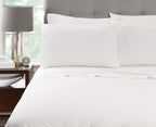 Hotel Bed Sheet T200 Percale White