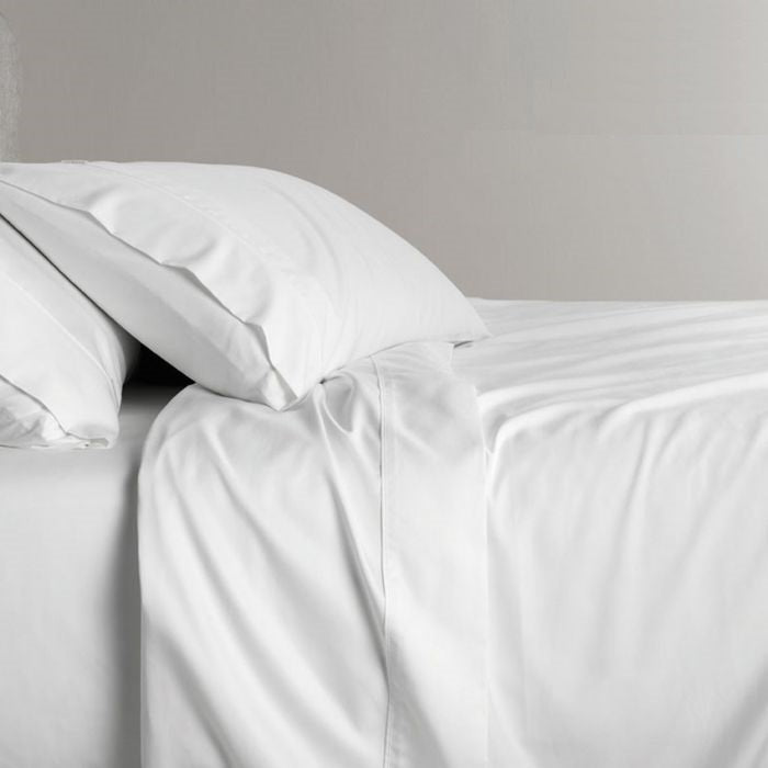 Hotel Bed Sheet T200 Percale White