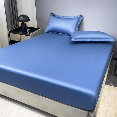 Fitted Sheet 100% Cotton Satin with Corner Elastic
