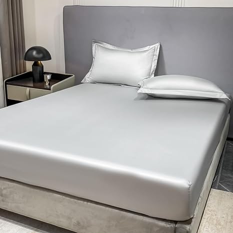 Fitted Sheet 100% Cotton Satin with Corner Elastic