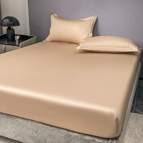Fitted Sheet 100% Cotton Satin with Corner Elastic