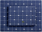 Lacoste Blue 6 Pcs Duvet Cover Bed Set T200 Percale Inspire