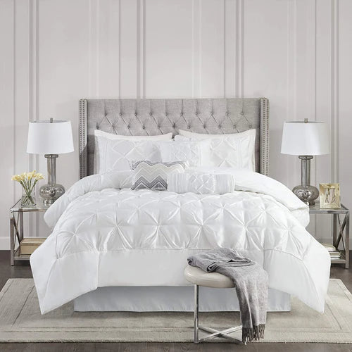 Luxury Pintuck 8pcs Bedding Set T200 Percale