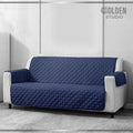 Sofa Cover Quilted Blue