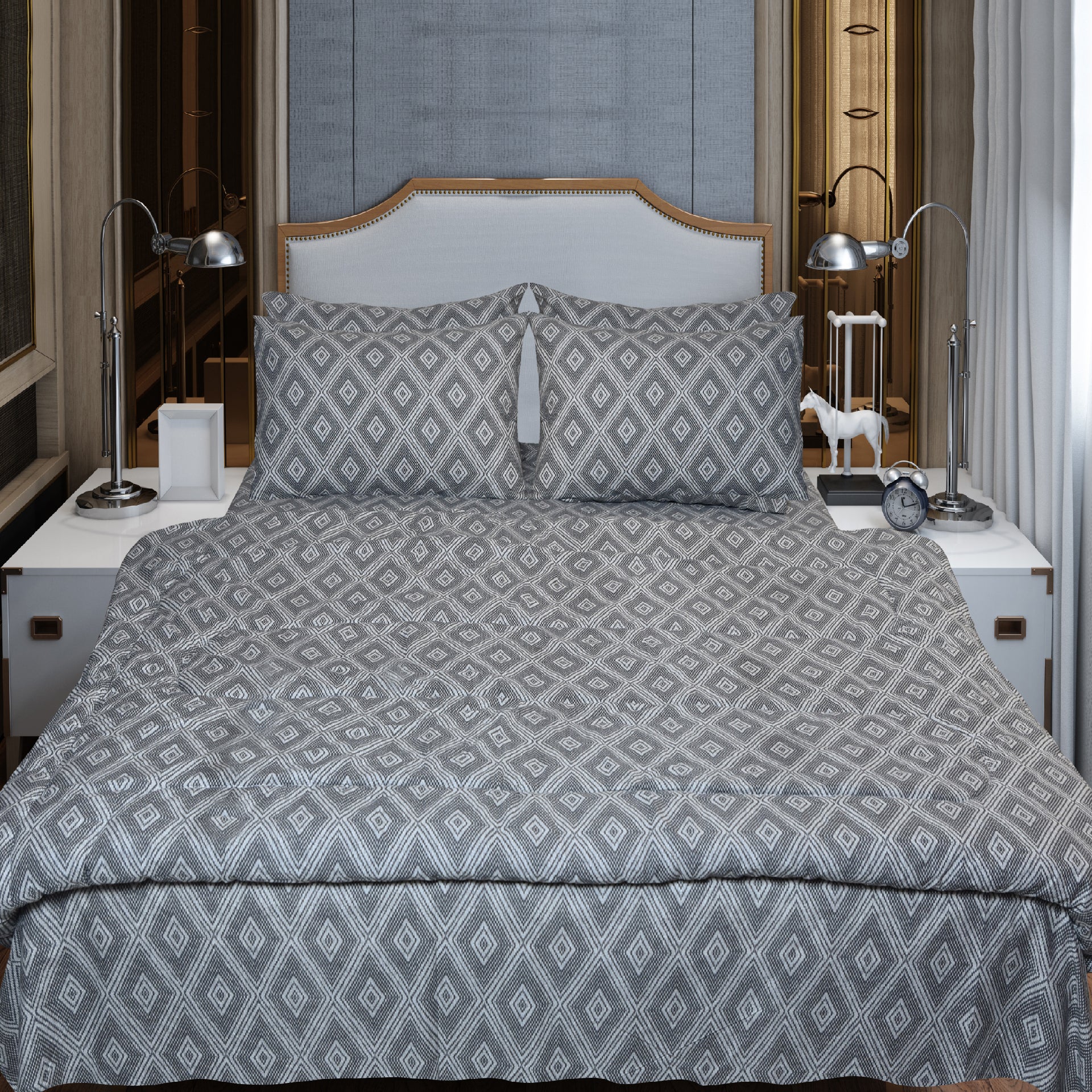 6 Pcs Bed in Bag Set Cotton - 350GSM D# GT5019