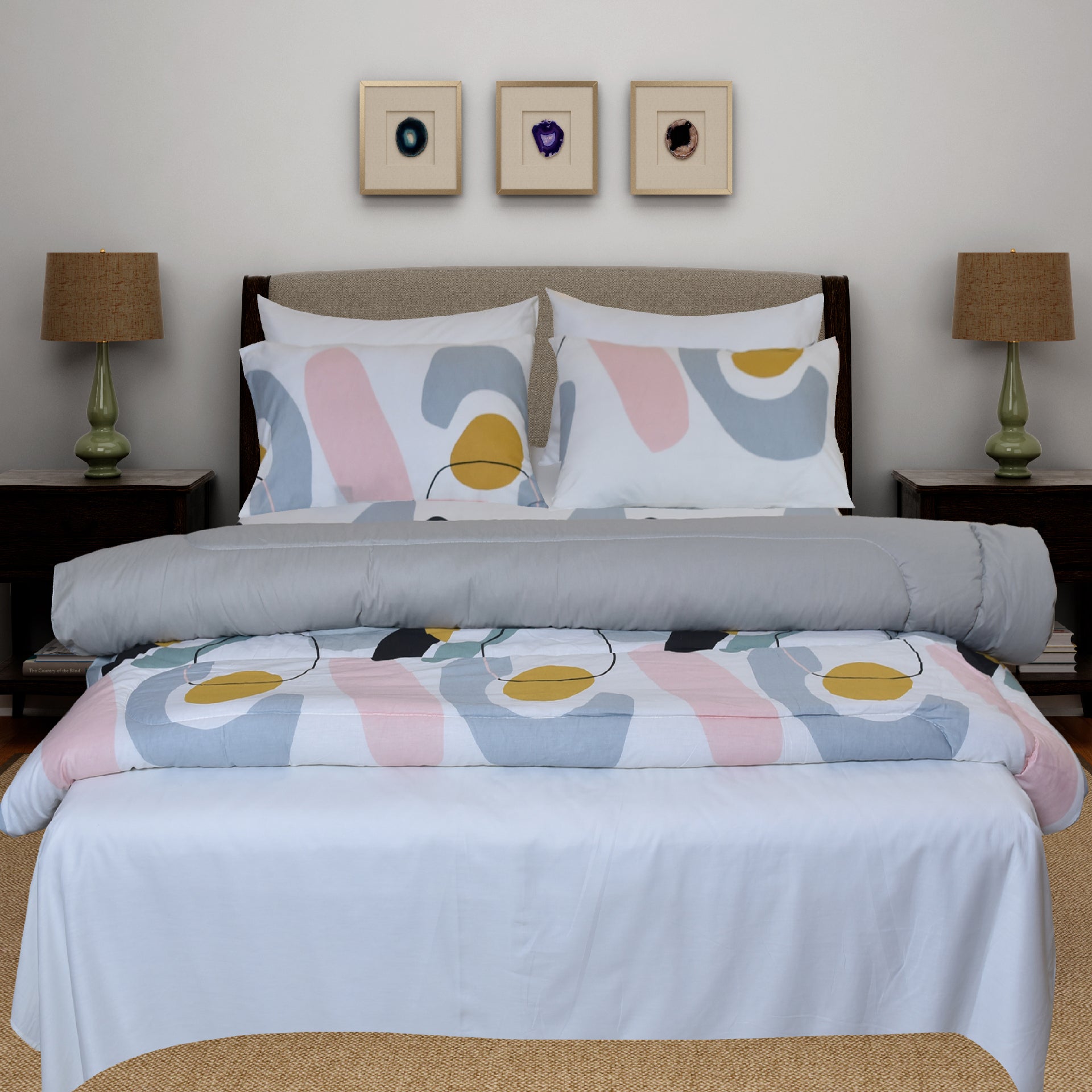 6 Pcs Bed in Bag Set Cotton - 350GSM D# GT5074