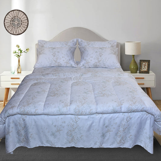 6 Pcs Bed in Bag Set Cotton Satin Insignia - 350GSM D# GS206
