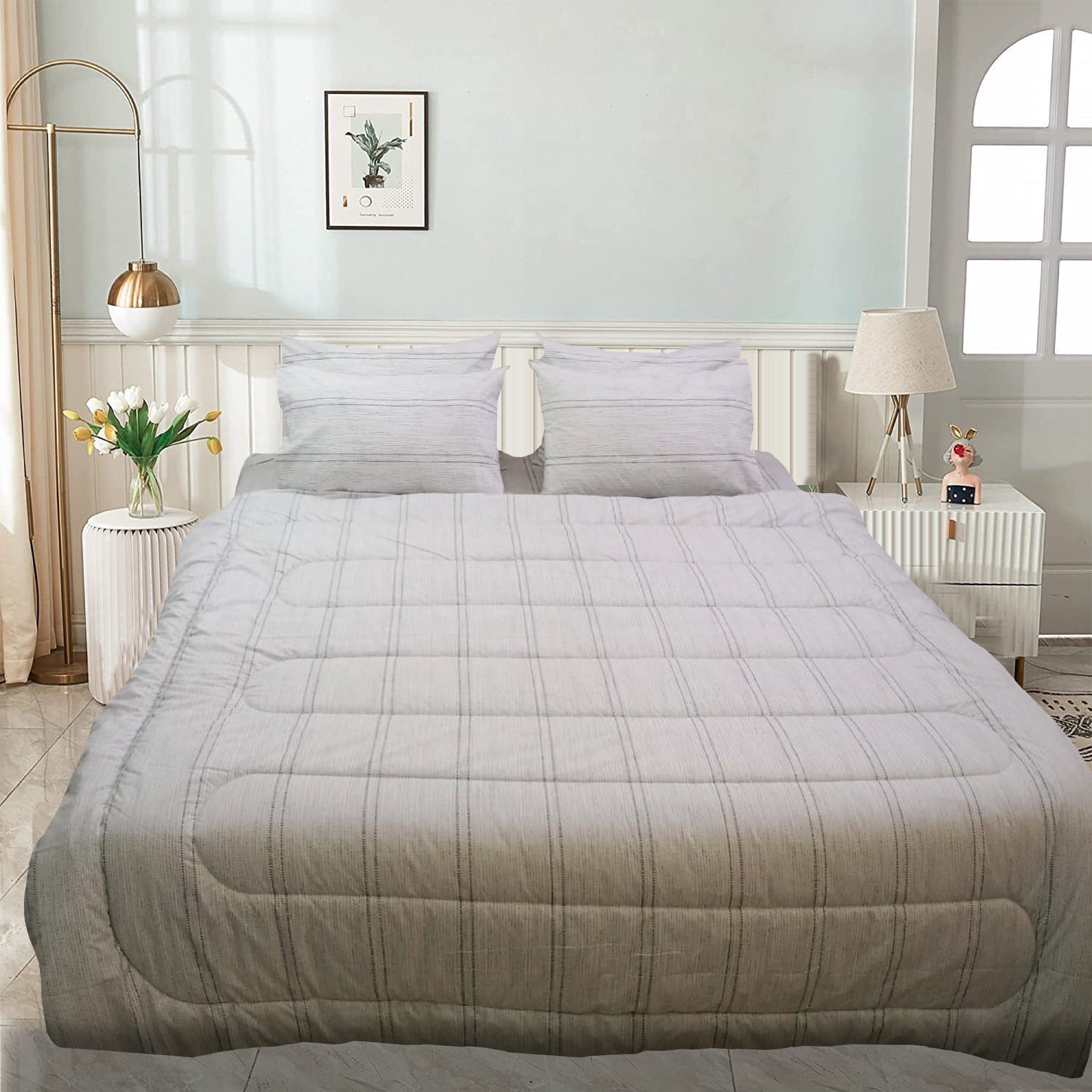 6 Pcs Bed in Bag Set Percale - 350GSM D# GP20211