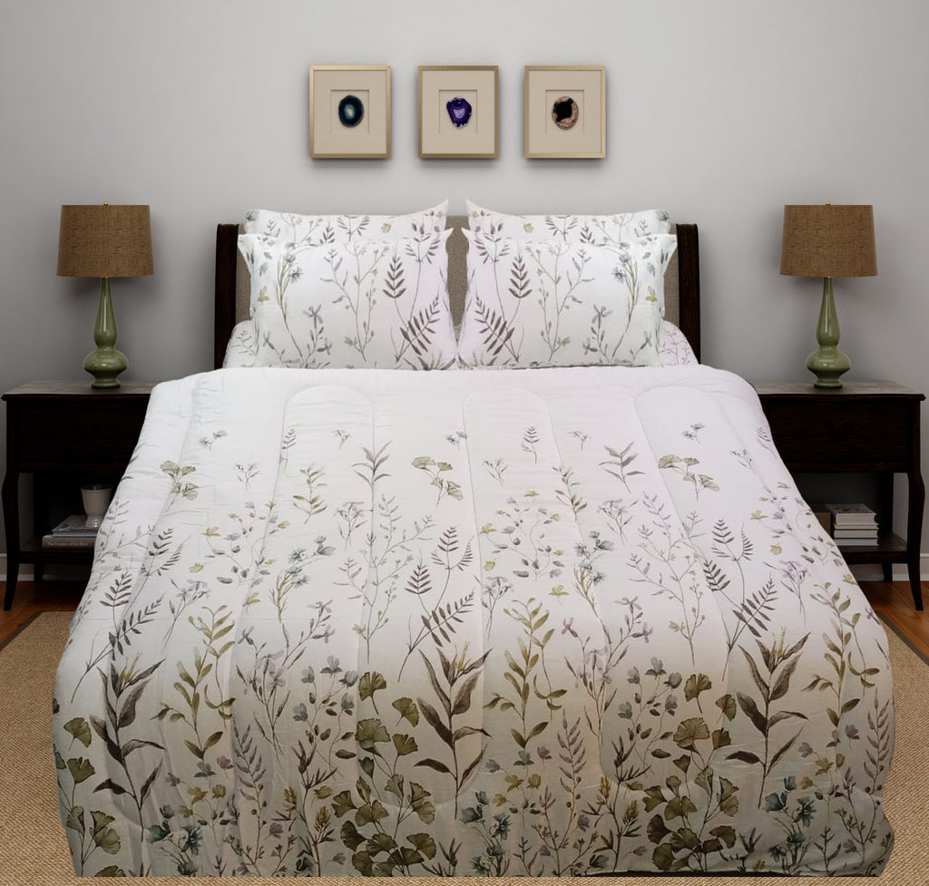 6 Pcs Bed in Bag Set Cotton Satin Insignia - 350GSM D# GS204