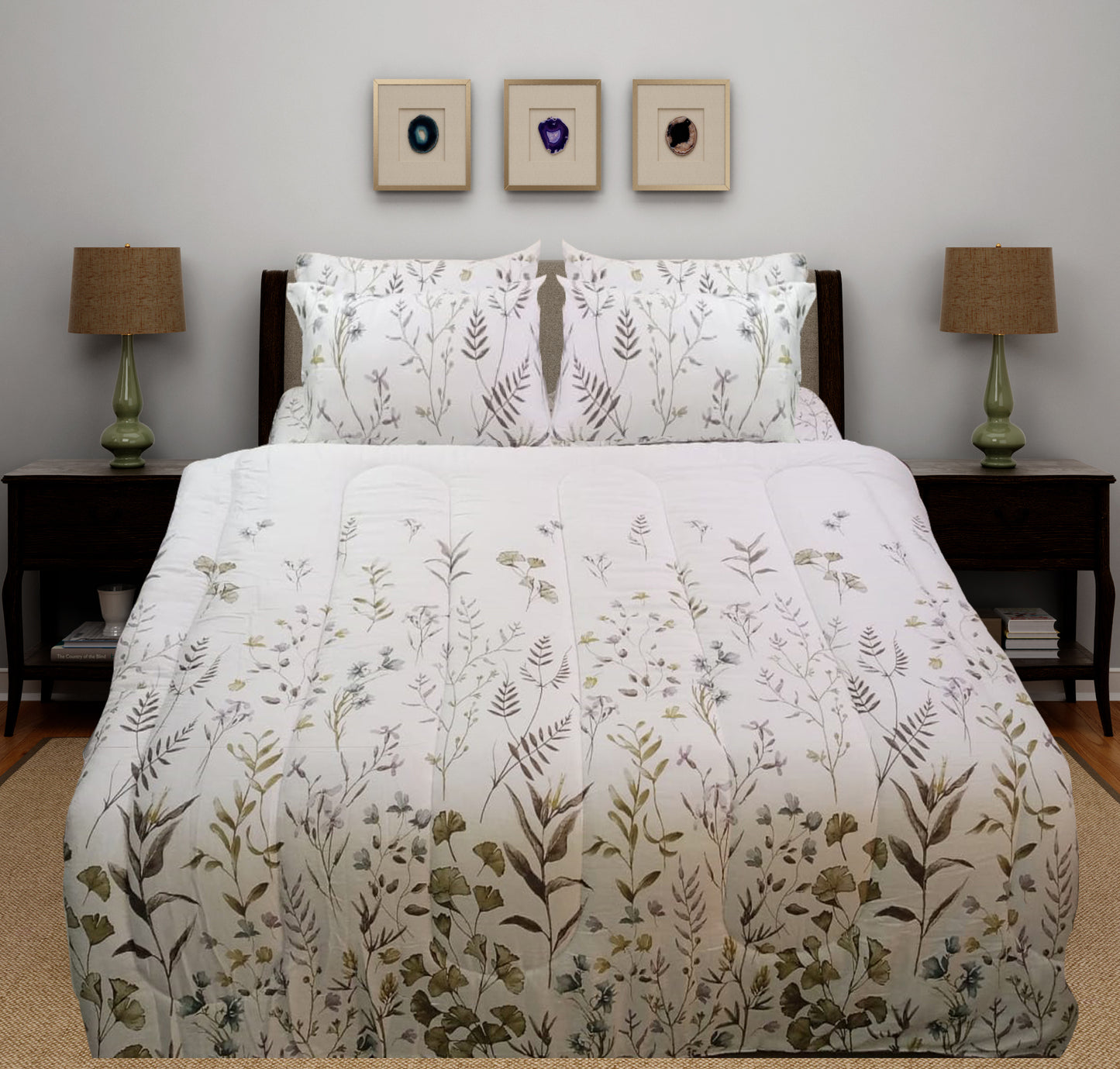 6 Pcs Bed in Bag Set Cotton Satin Insignia - 350GSM D# GS204