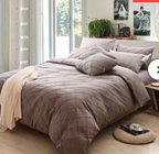 Cross Pleated Pintucks Duvet Cover 8 Pcs Set T200 D# GH202