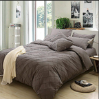 Cross Pleated Pintucks Duvet Cover 8 Pcs Set T200 D# GH202