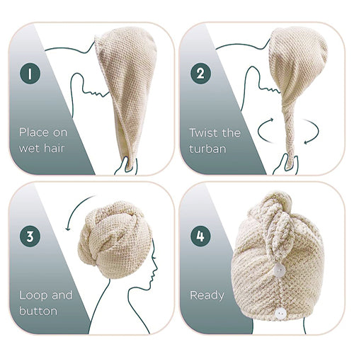 Honey Comb Hair Turban HT50