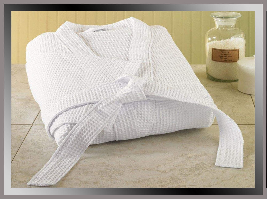 Bathrobe Waffle White