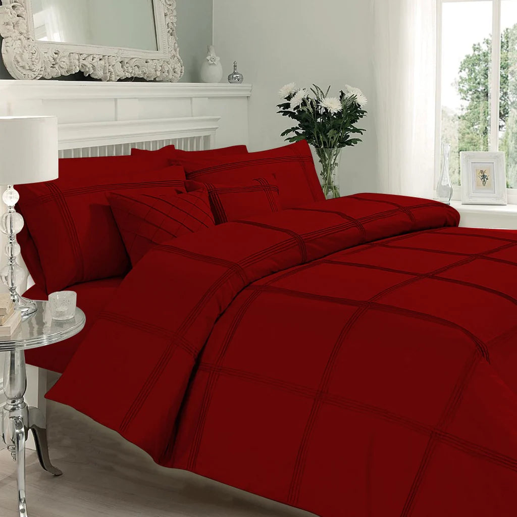 Pleated Inspiration Bed Set 8 Pcs (Luxury) T200 Percale