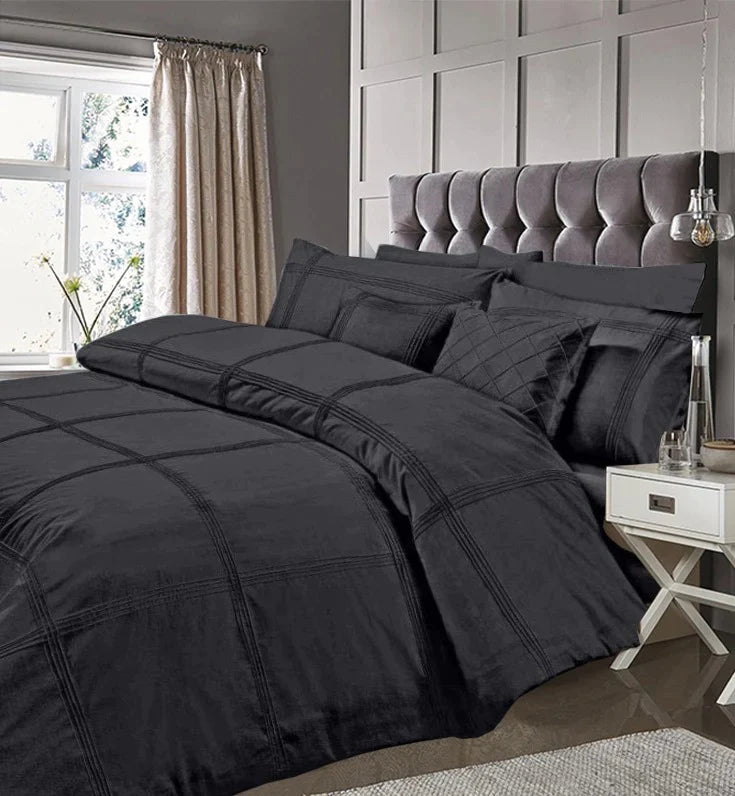 Pleated Inspiration Bed Set 8 Pcs (Luxury) T200 Percale