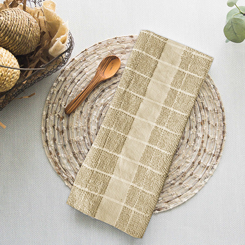 Wafer Terry Kitchen Towel Beige