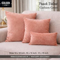 Velvet Cushion Cover Peach 1pc