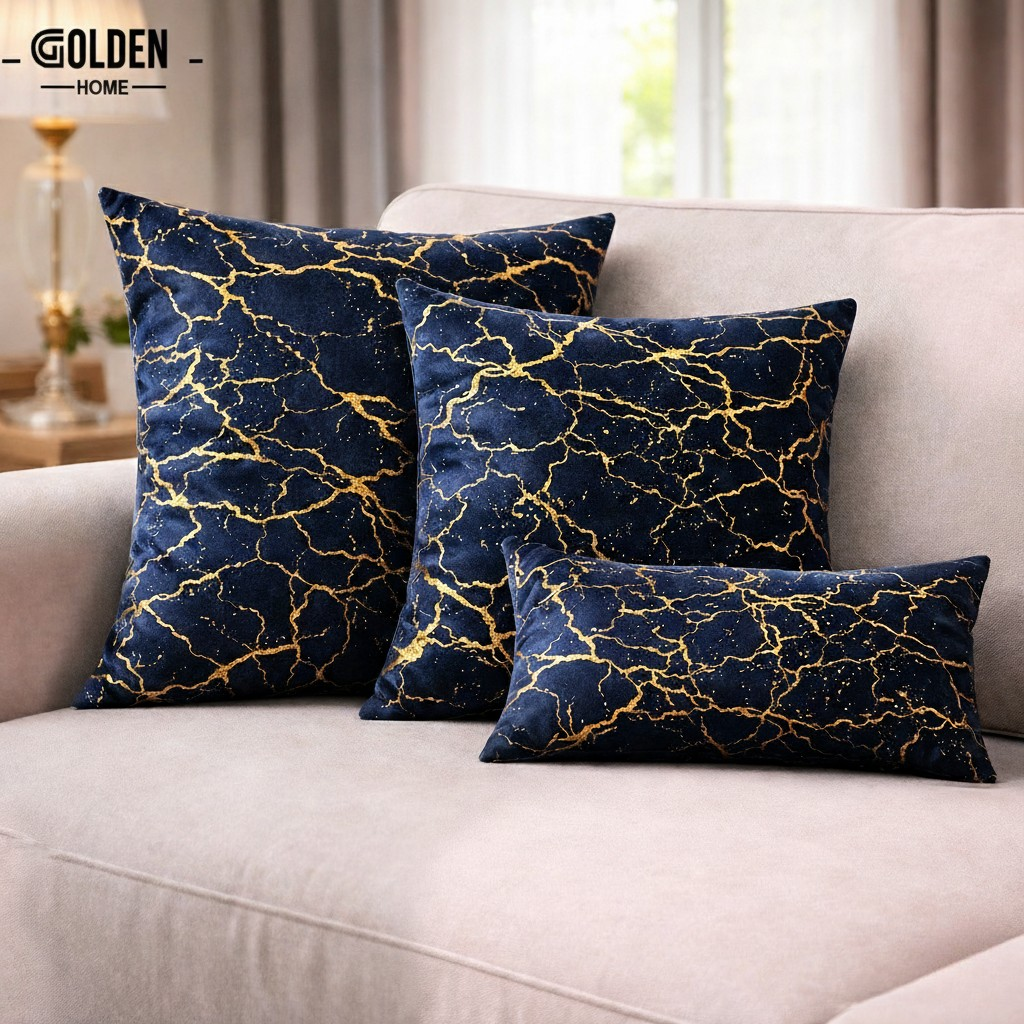 Lava Velvet Cushion with Filling 1 pc