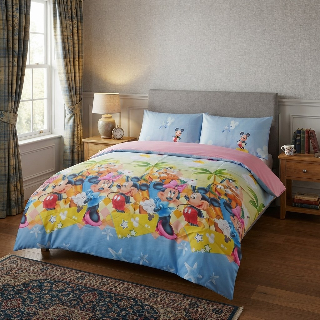 Mickey Mouse Quilt Covet 3Pc Double