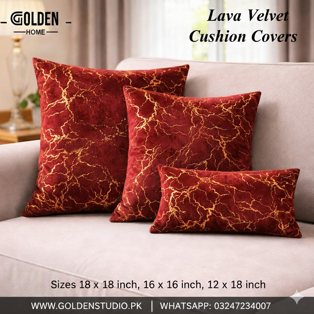 Velvet Cushion with Filling 1 pc