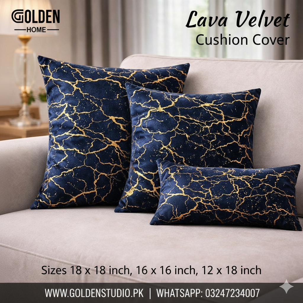 Velvet Cushion with Filling 1 pc