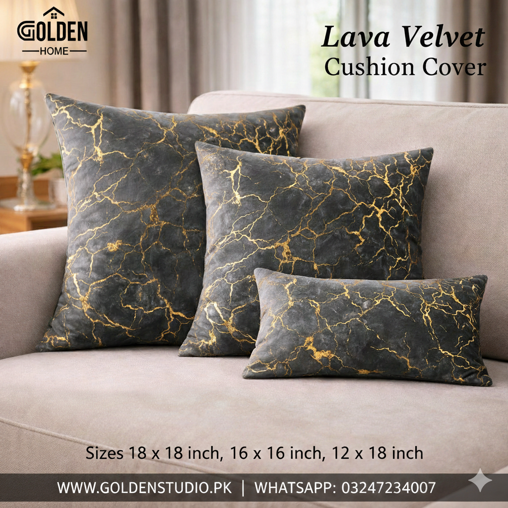Velvet Cushion with Filling 1 pc
