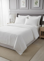 HOTEL QUILT COVER T250 SATIN WHITE