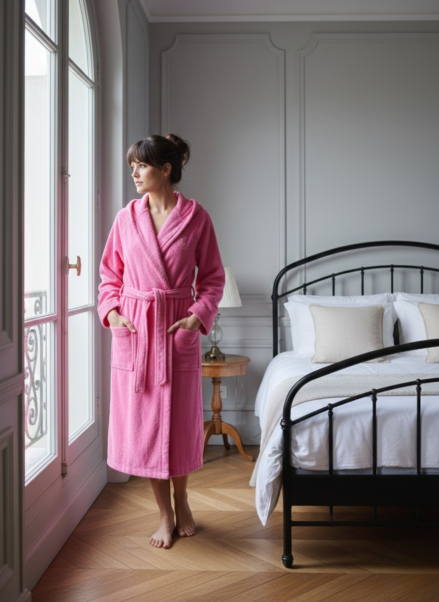 Classic Terry Bathrobe Fuchsia
