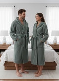 Classic Terry Bathrobe Green