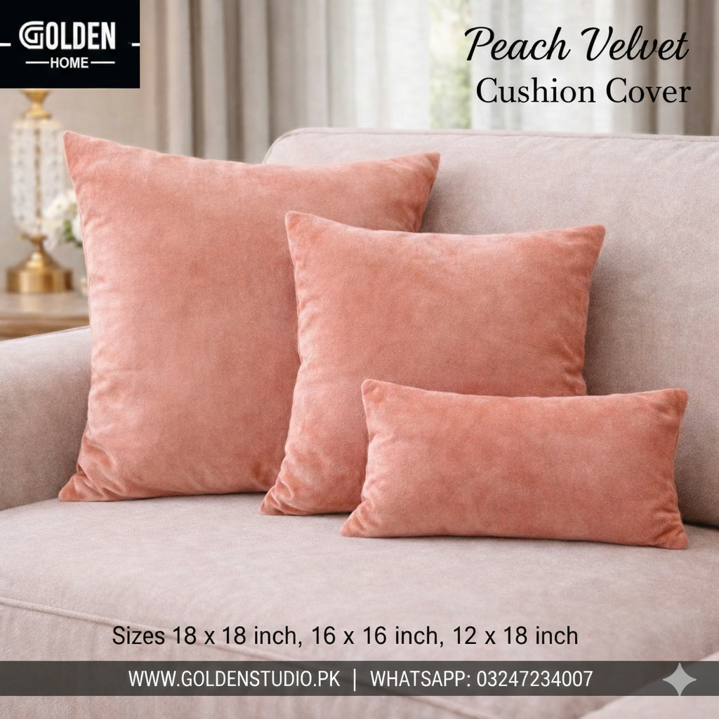 Velvet Cushion with Filling 1 pc