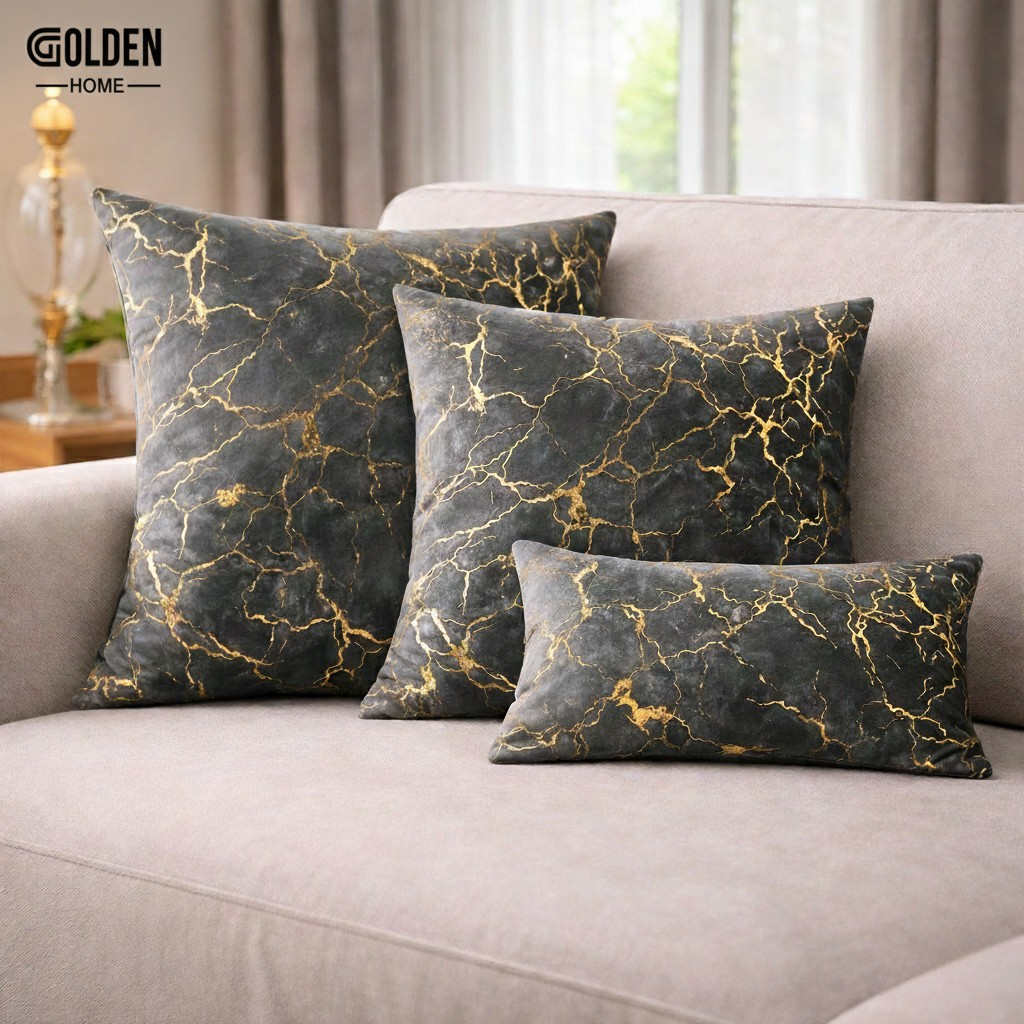 Lava Velvet Cushion with Filling 1 pc