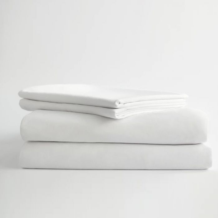 Hotel Fitted Sheet T200 Percale White